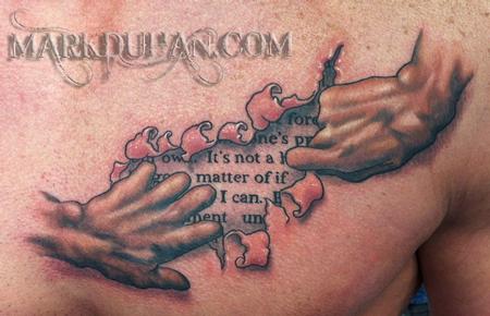 Tattoos - HAND SKIN RIP - 62048